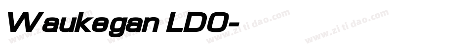 Waukegan LDO字体转换